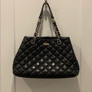 Black, quilted Kate Spade purse